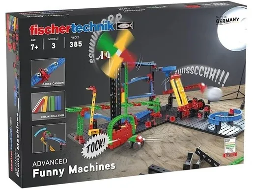 Fischertechnik slagalica STEM, 385 dijelova, 7+, Funny Machines