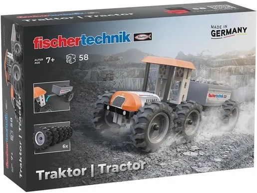Fischertechnik slagalica STEM, 58 dijelova, 7+, Traktor