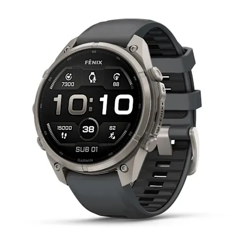 Garmin fēnix 9 Pro, 47 mm AMOLED Titanium Graphite/Black, 010-04336-26, pametni sat