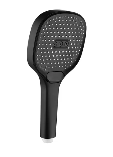 Inter Ceramic tuš ručica, 3 funkcije 12cm ABS crna