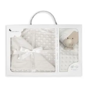 InterBaby set dekica Bubble i tješlica Bear, bež