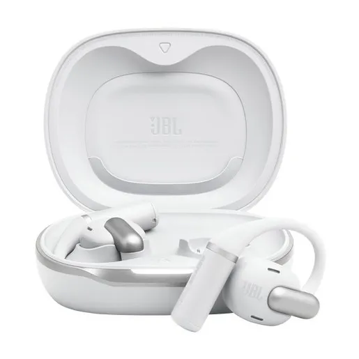 JBL Sense Pro bežične open-ear slušalice, Hi-Res Wireless, do 38 h s kutijicom, bijele