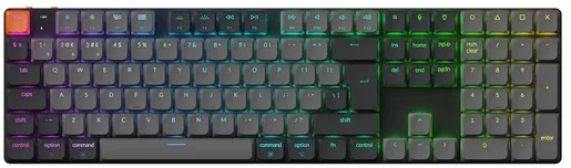 Keychron K5, Keychron low-profile mechanical switch, UK ISO, HR znakovi, bežična mehanička tipkovnica, crna, K5X-H1-UK