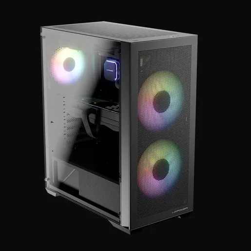 Kućište LC-Power 717B Meshwork_L Dark, crno