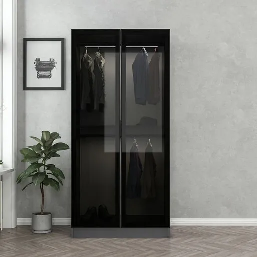 Ormar, Kale Glass Anthracite - 190