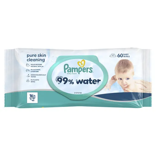Pampers Aqua vlažne maramice, 60 kom
