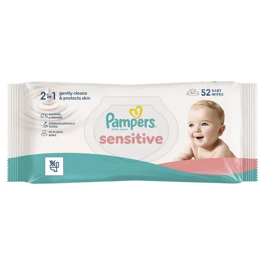 Pampers Sensitive vlažne maramice, 52 kom