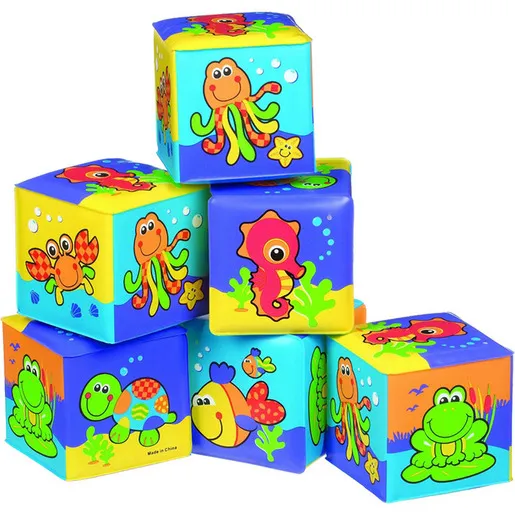 Playgro mekane kocke životinje, 6/1