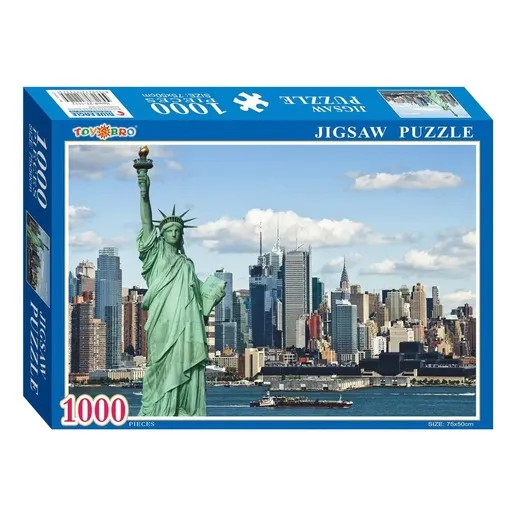 Puzzle 1000 kom - New York i Kip slobode