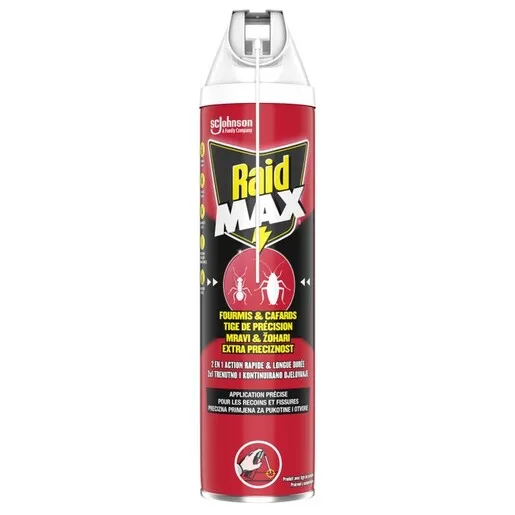 Raid Max sprej protiv mrava i žohara, s usmjerivačem, 400 ml
