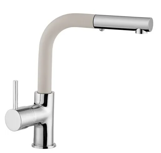 SINK SOLUTION kuhinjska slavina NATI, bež/krom
