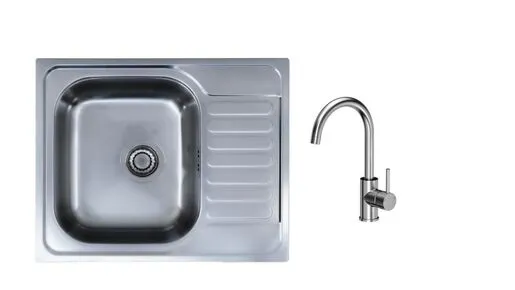 SINK SOLUTION set sudopera i slavine ARABBA, inox