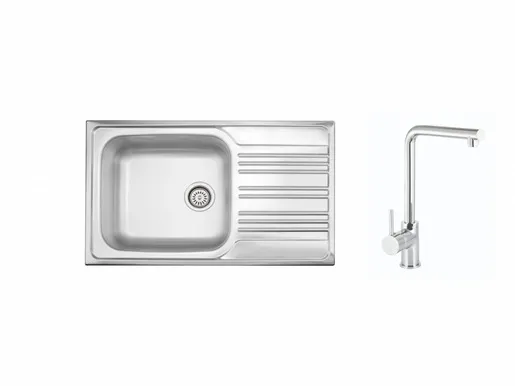 SINK SOLUTION set sudopera i slavine BELLA, inox