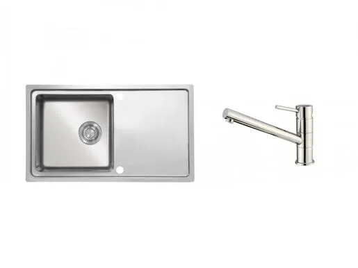 SINK SOLUTION set sudopera i slavine ESTELLA, inox