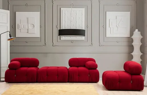 Sofa, Crvena, Bubble 1R - Red