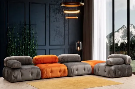 Sofa, naranča, Bubble O1 - Orange