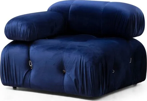 Sofa, Plava, Bubble L1 - Velvet Blue