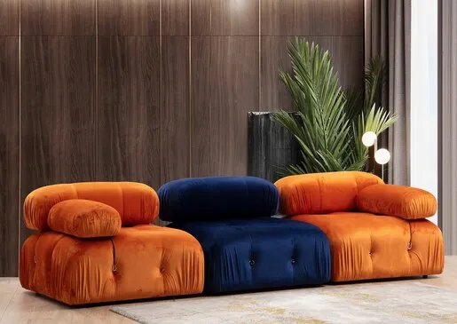 Sofa, Plava, Bubble O1 - Velvet Blue