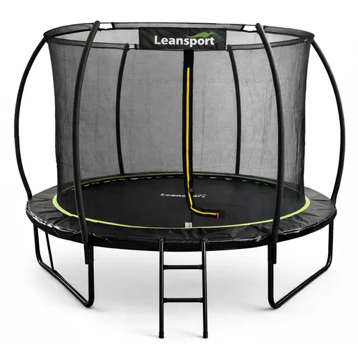 Trampolin LINE 183 cm - crni - zeleni