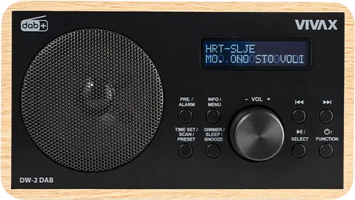 VIVAX VOX radio DW-2, DAB, oak