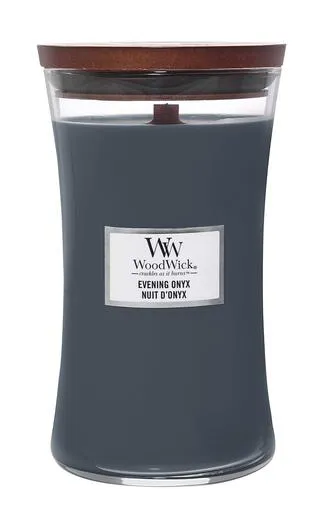 WoodWick mirisna svijeća, Classic, Large, Evening Onyx