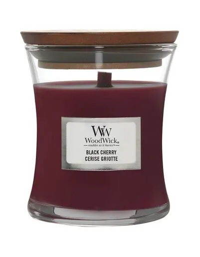 WoodWick mirisna svijeća, Medium, Black Cherry