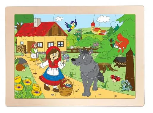 Woody drvene puzzle "Crvenkapica"