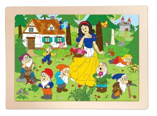 Woody drvene puzzle "Snjeguljica"