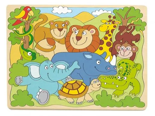 Woody puzzle – afričke životinje