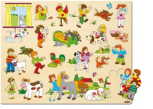 Woody puzzle sa ručkama