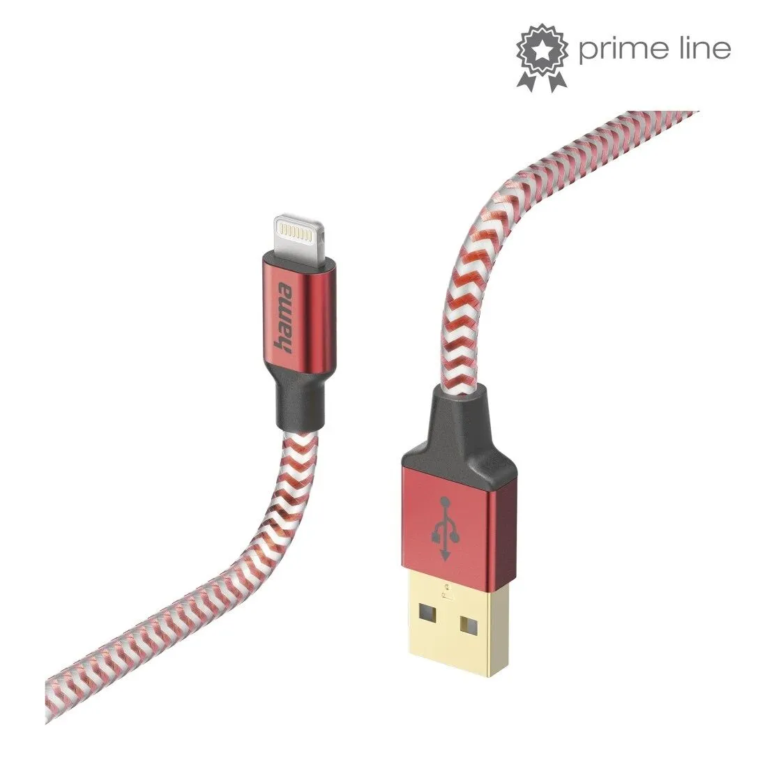 Kabel HAMA USB-A - LIGHT 1,5 m - 201554 nylon crveni