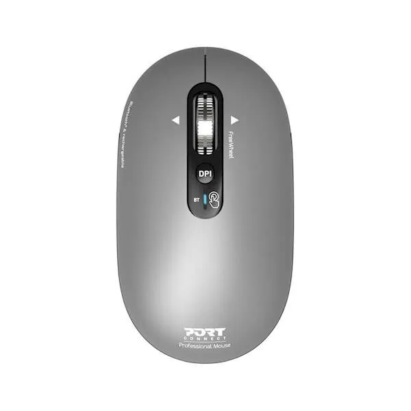 Miš PORT PURE MAC BT+WL, punjivi, sivi