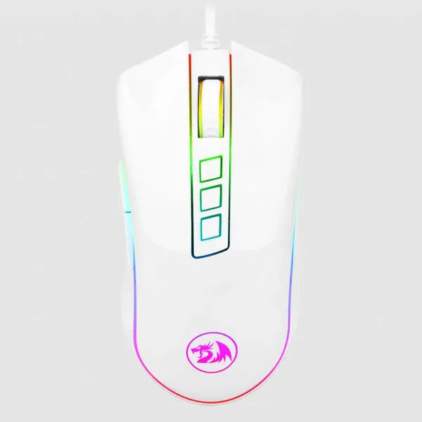 Miš REDRAGON Cobra M711W - Gaming, bijeli, žični