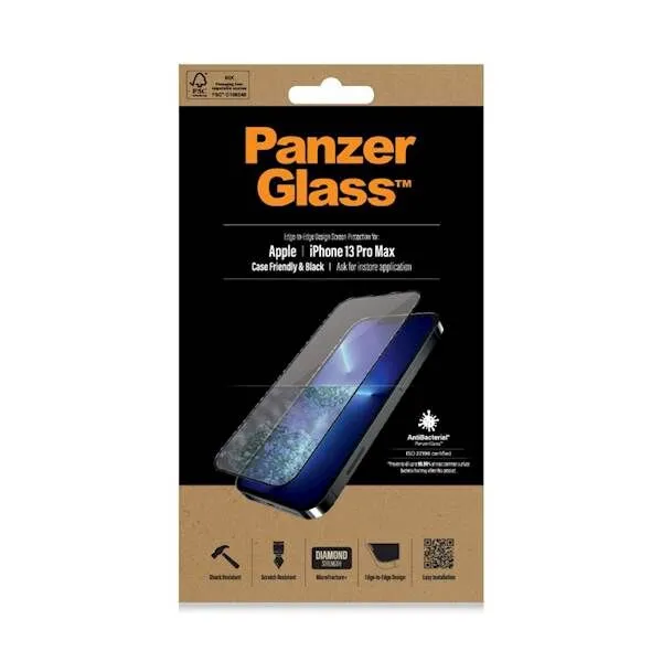 Zaštitno staklo PANZERGLASS IPHONE 13 PRO MAX CF AB BLACK