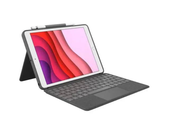 Bežična tipkovnica LOGITECH Combo Touch za iPad (7th, 8th, and 9th gen) CRO, siva (920-009629)