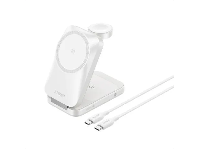 Bežični punjač ANKER Prime 3-in-1 Wireless Charging Station (iPhone/Apple Watch /AirPods), 25W, bijeli