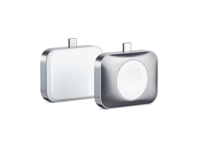 Bežični punjač SATECHI USB-C 2 in 1 Wireless charging dock, za Apple watch and Airpods, srebrni (ST-UC2WCDM)