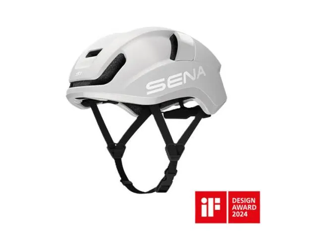 Biciklistička kaciga SENA Smart Helmet S1, Mesh Intercom, Large (59-63cm), bijela
