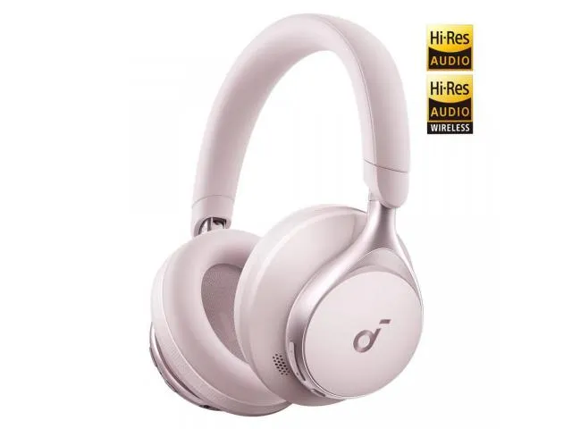 Bluetooth slušalice ANKER SoundCore Space One, Over-Ear, ANC, Hi-Res/ LDAC, do 55h reprodukcije, roze (A3035G51)
