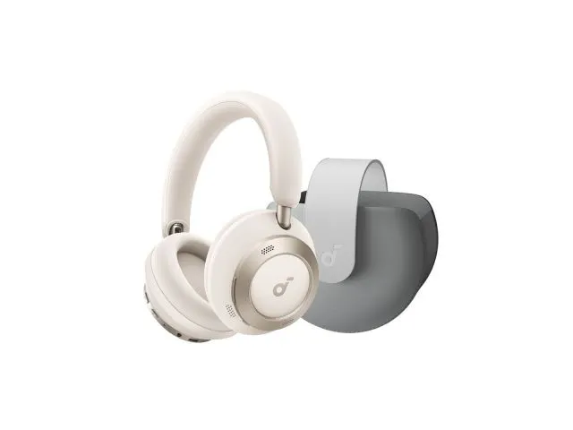 Bluetooth slušalice ANKER SoundCore Space One Pro, Over-Ear, ANC, LDAC, Hi-Res, do 60h reprodukcije, sklopive, bijele + Torbica (A3062G21+A3062Z11-97)