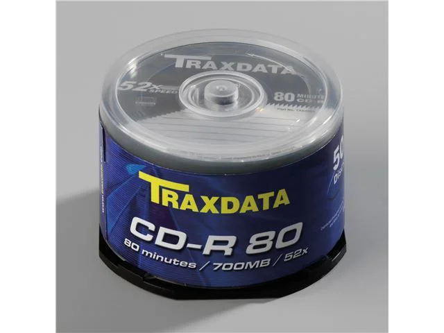 CD-R medij TRAXDATA, 700 MB, 52x, 50 kom, cake