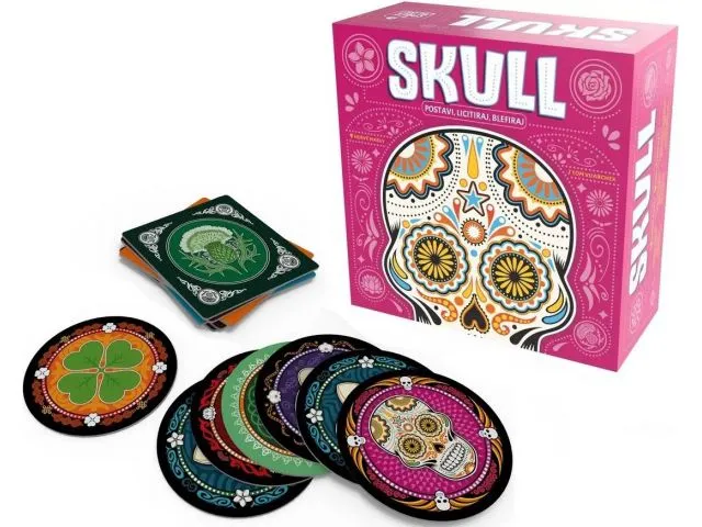 Društvena igra SKULL (HR), 3-6 igrača, dob 10+