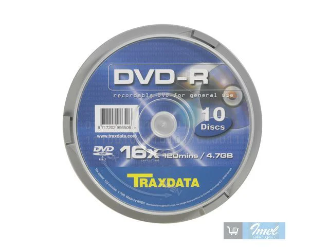 DVD-R medij  TRAXDATA CAKE 10kom, 4.7GB