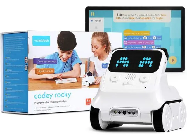 Edukacijski robot MAKEBLOCK Codey Rocky, Scratch/Python, ESP32, WiFi, BT, single version
