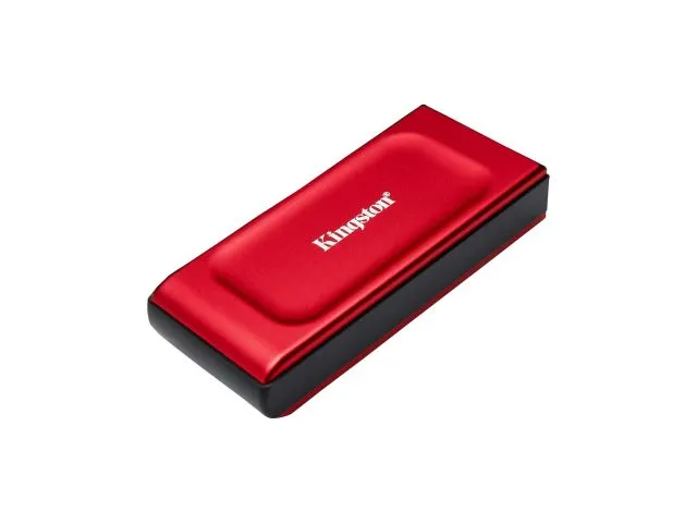 Eksterni SSD disk, 2 TB, KINGSTON XS1000, USB 3.2 Gen 2 Type-C, USB-C to USB-A cable, crveni, SXS1000R/2000G