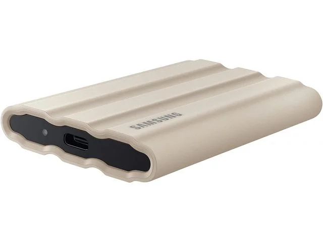 Eksterni SSD disk, 2 TB, SAMSUNG T7 Shield, USB 3.2 Gen 2 (USB Type-C), beige, MU-PE2T0K