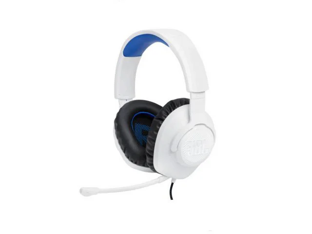 Gaming slušalice JBL QUANTUM 100P Console, naglavne, mikrofon, 3.5mm, bijelo-crne