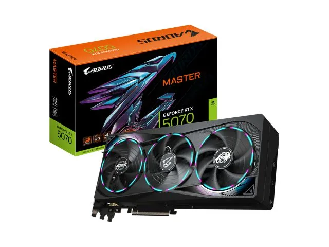 Grafička kartica GIGABYTE NVIDIA GeForce RTX5070 Aorus Master 12G, 12 GB GDDR7