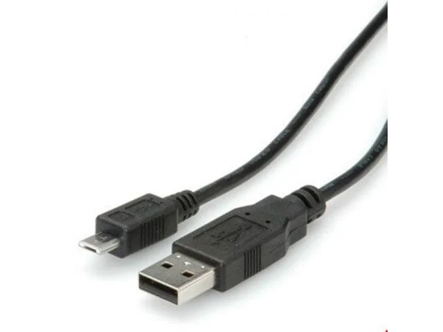 Kabel Micro USB(m) 2.0 na USB-A(m) ROLINE, 1.8m, crni