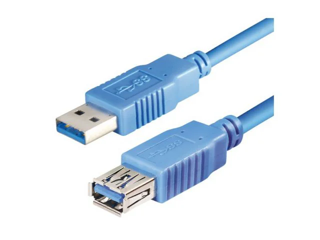 Kabel TRANSMEDIA USB-A (m) 3.1 na USB-A (ž) 3.1, produžni, do 5 Gbps, 5m, plavi